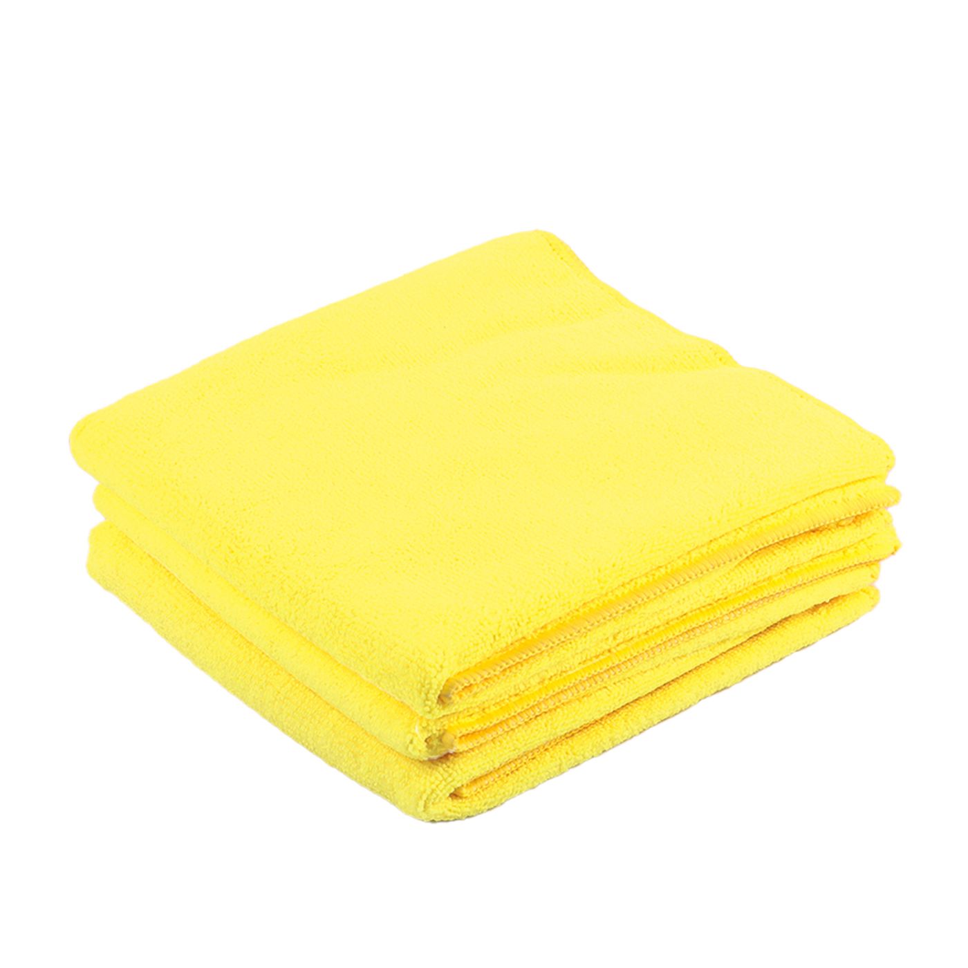 3pc 16"x24" Professional Grade Microfiber Towels (Yellow)
