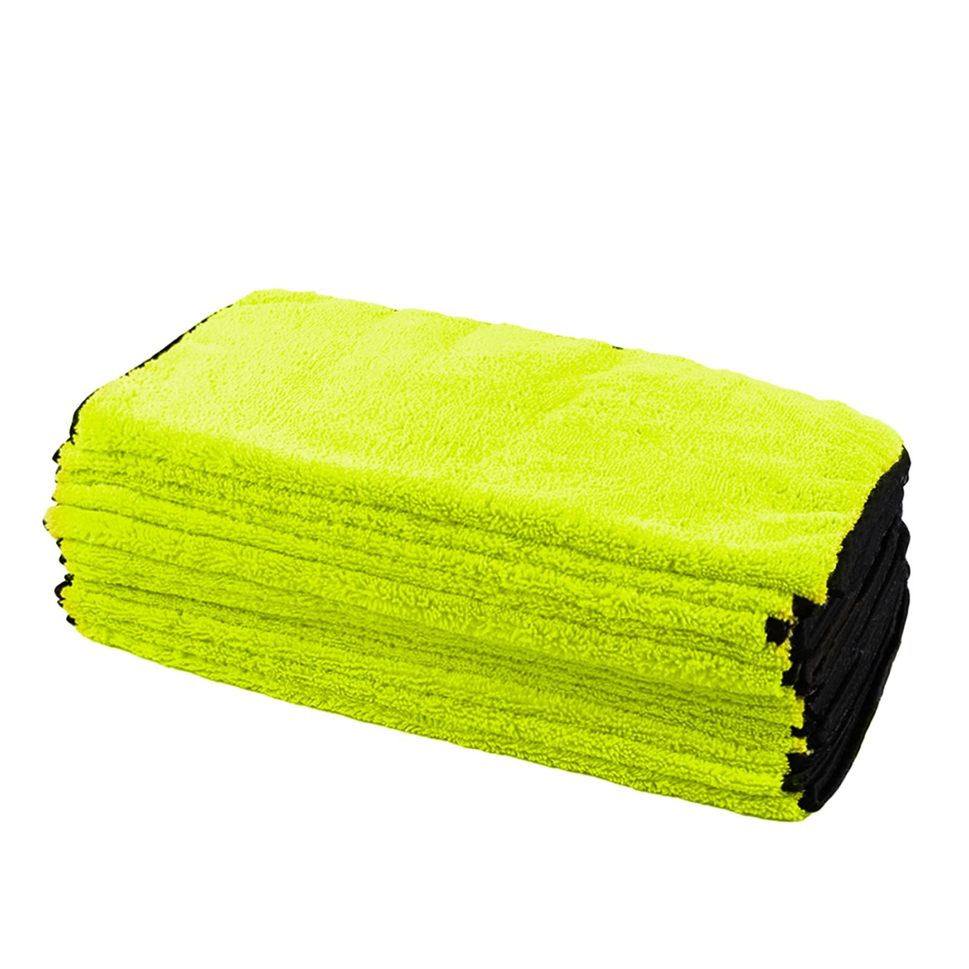 12pc 16"x16" Premium Microfiber Towels (Light Green)