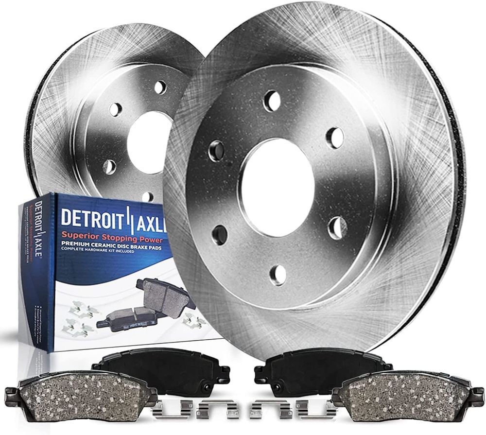 K1500 4pc Front Disc Rotors and Ceramic Pads Kit