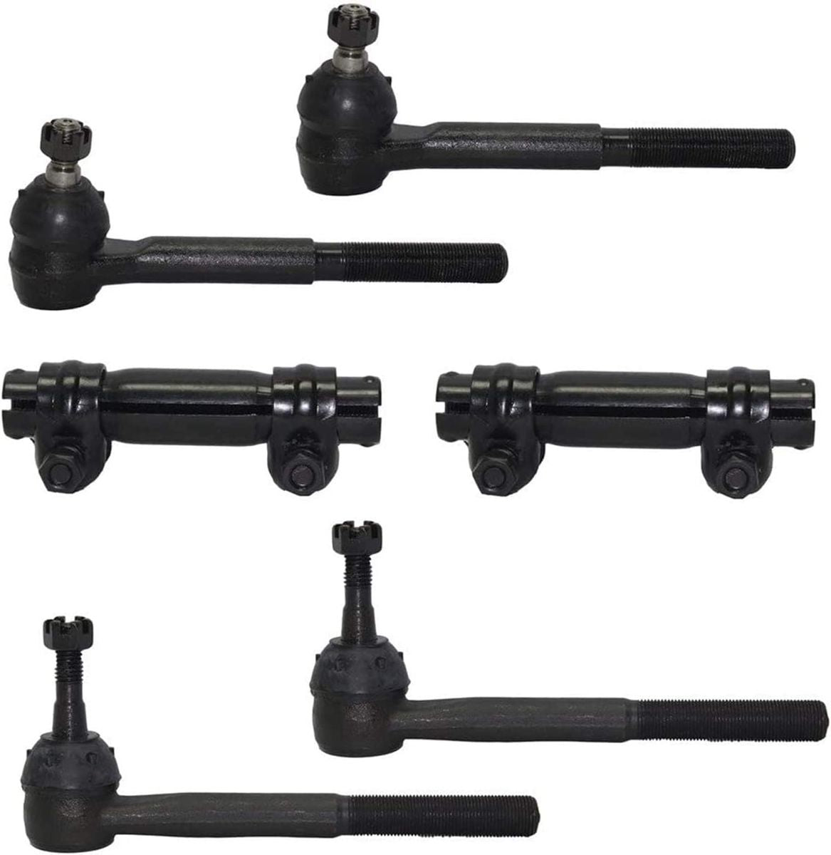 6pc Front Tie Rod Adjusting Sleeves Kit 4WD 80016-6A