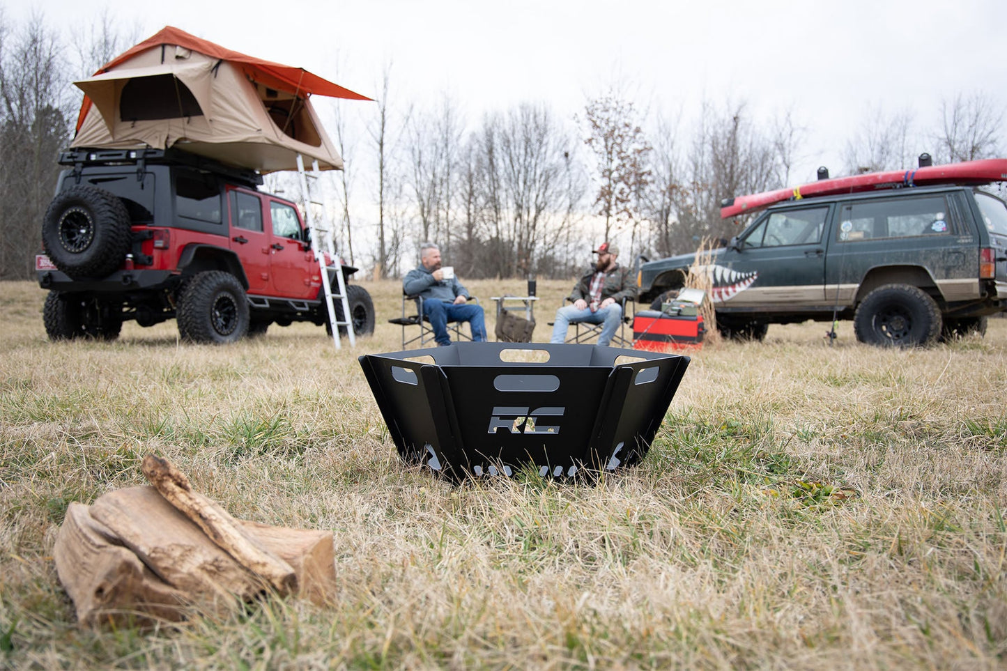 Rough Country fire pit at camp