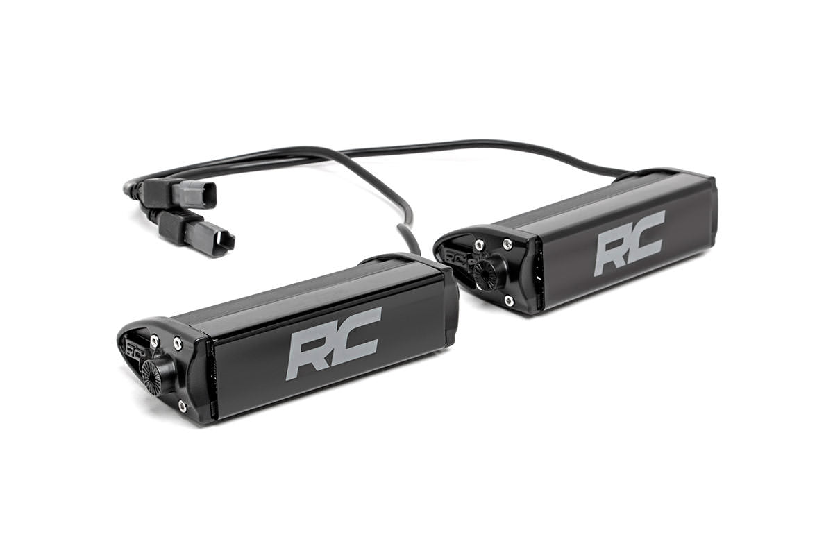 Rough Country 6 inch Chrome LED light bar with protective cover