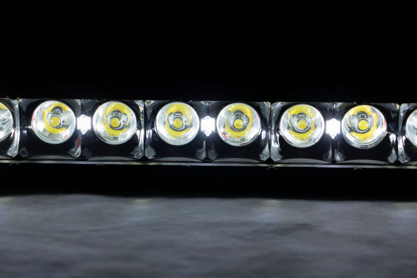 Rough Country 12 Inch LED Light Bar Cool White DRL - installed on truck