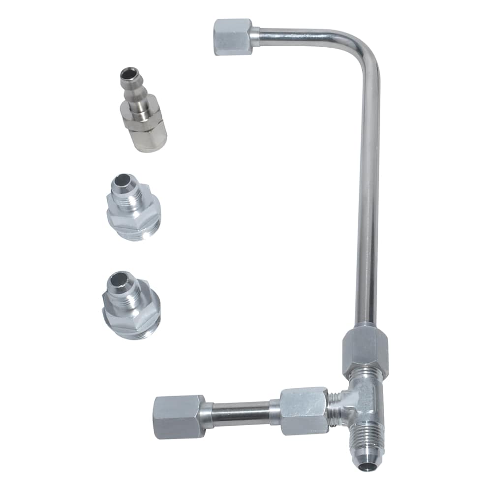 1988-2000 Chevy/GMC C/K Full Size Pickup Universal Dual Feed Fuel Line, Silver - Quick Fuel