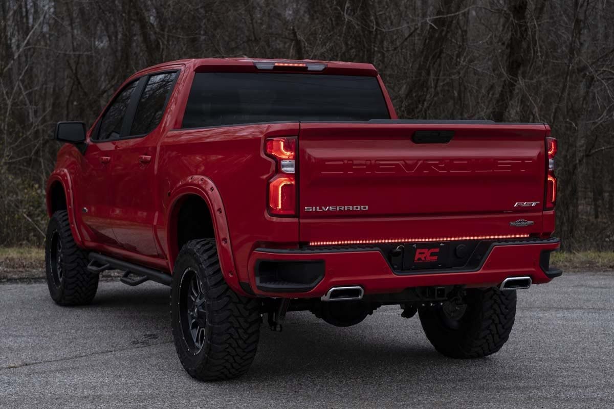 Rough Country LED tailgate light strip close-up