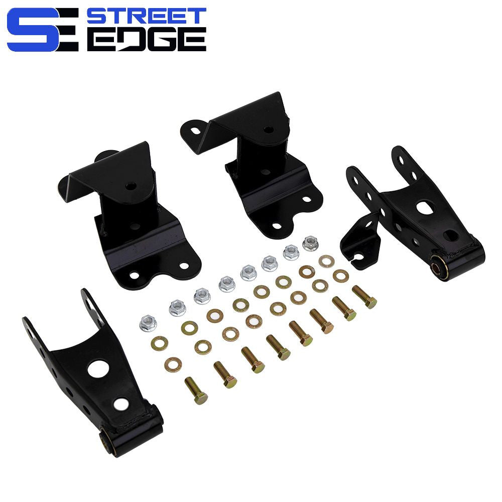 Street Edge 4 inch rear shackle and hanger kit for 1988-1998 Chevy GMC C1500