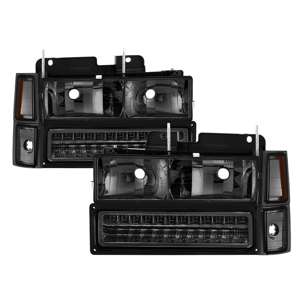 xTune Corner/LED Bumper Headlights - Smoke - SKU 5069566