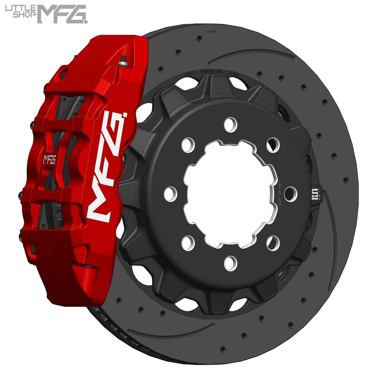GM 73-99 8-Lug Rear 16in C6 Big Brake Kit - front view