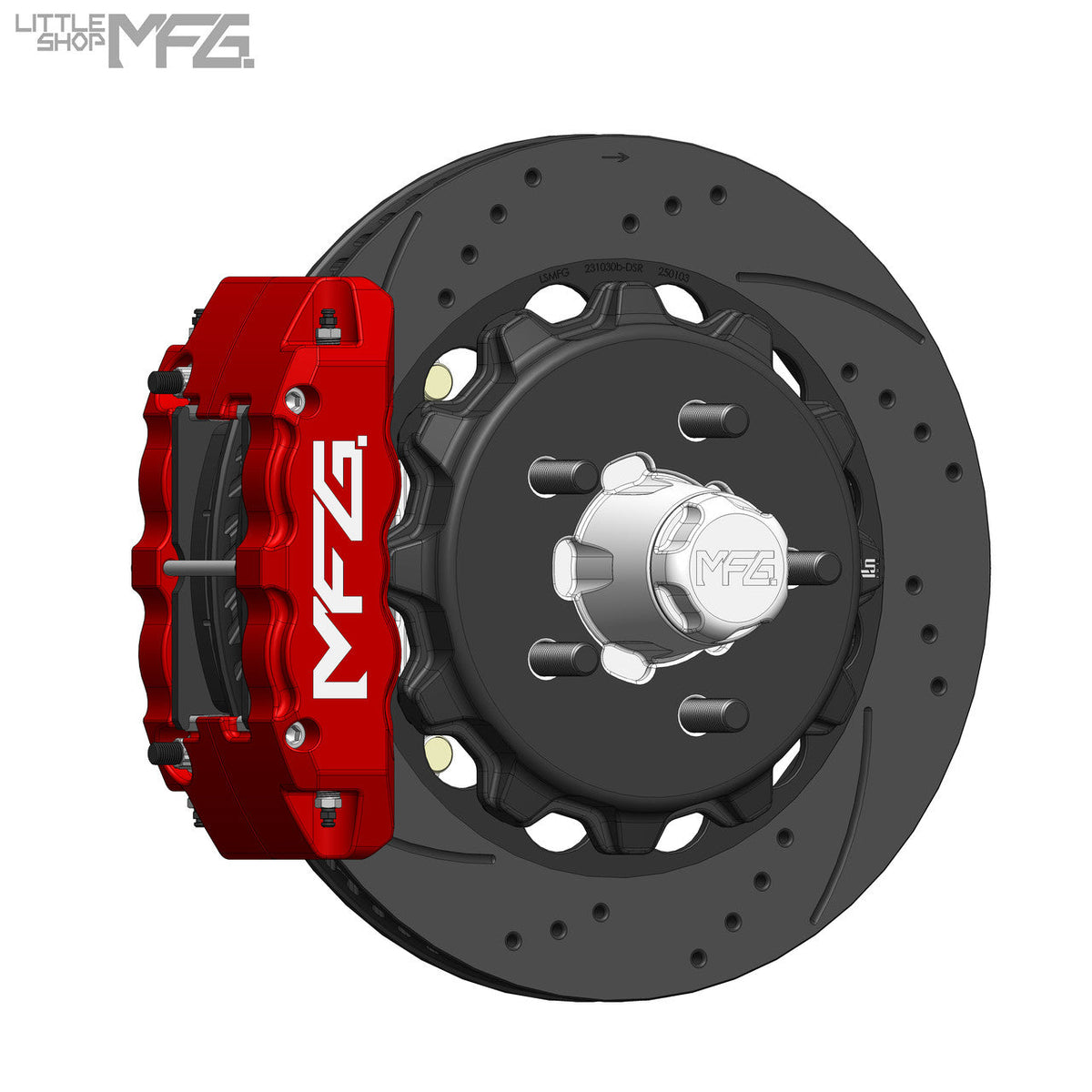 Front 14in Big Brake Kit React Wilwood ProSpindles installed