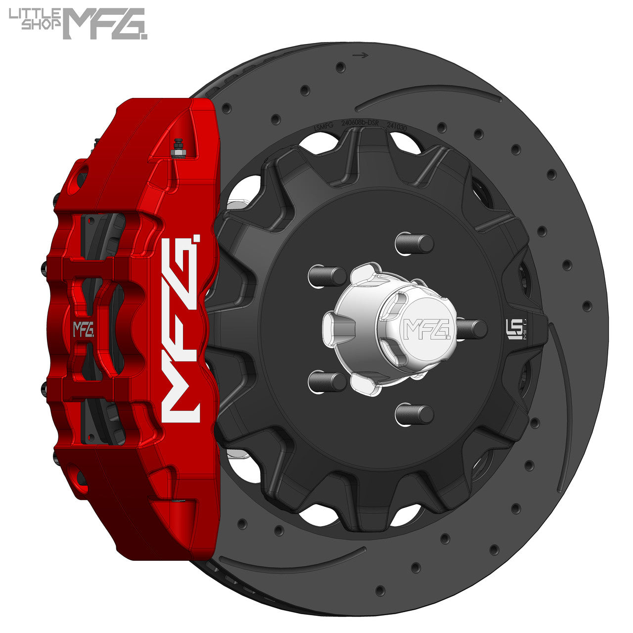 Front 16in Big Brake Kit React Wilwood ProSpindles installed