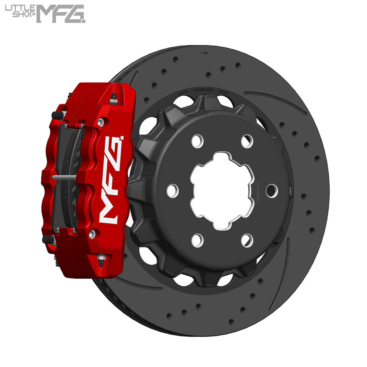 GM 88-00 K1500 Rear 14in Big Brake Kit - front view