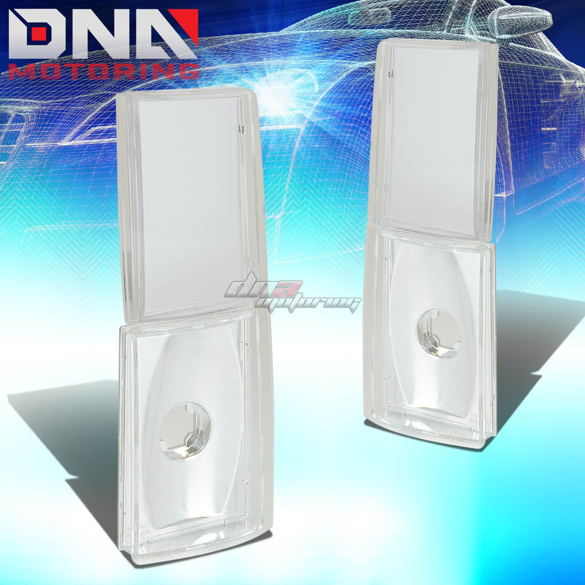 DNA Motoring Corner Lights - 1988-1993 Chevy C10 - Chrome