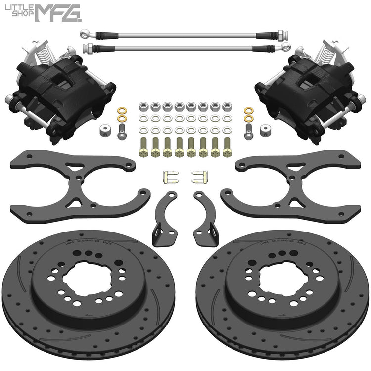 Rear Disc Brake Conversion Kit - 5-Lug, 10in Drum - kit view