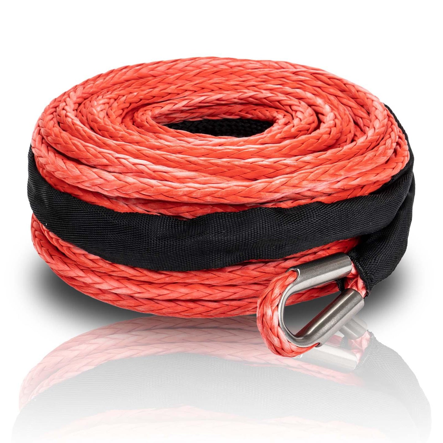 OPENROAD Synthetic Winch Rope 1/2in x 85ft Red