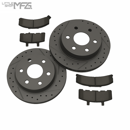 GM 88-00 K1500 Front Brake Upgrade Kit - None caliper, factory hoses