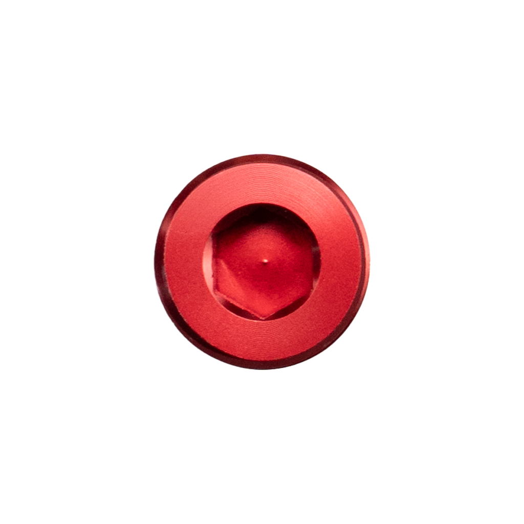 1/2in NPT Hex Plug Red