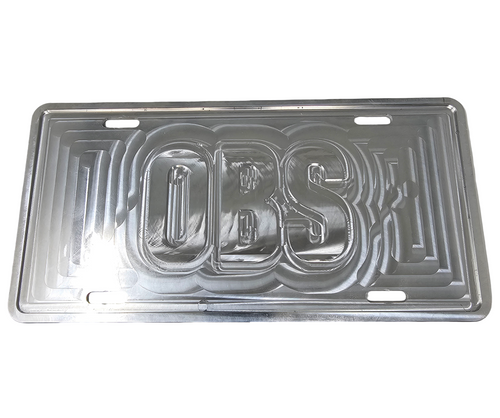 Cunningham Machine Billet Custom OBS License Plate