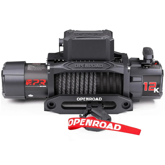 OPENROAD 12,000lb Electric Winch with Synthetic Rope - Panther Series 3S