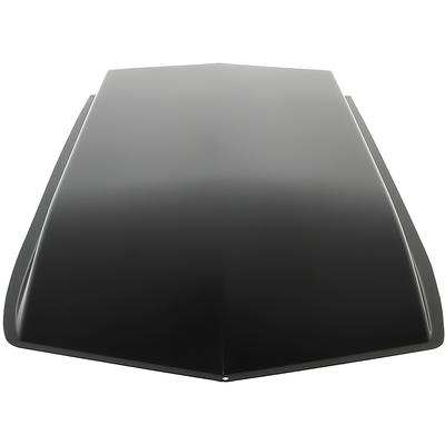 Universal Stamped Steel Hood Scoop 2 inch Rise - side view