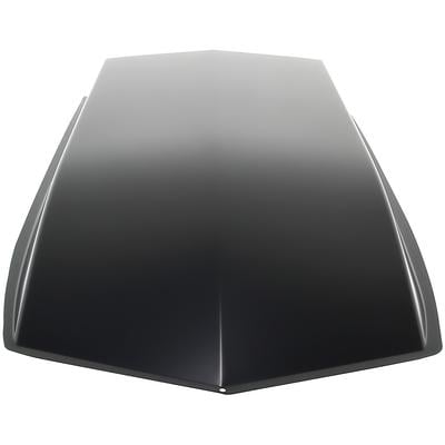 Universal Stamped Steel Hood Scoop 4 inch Rise - side view