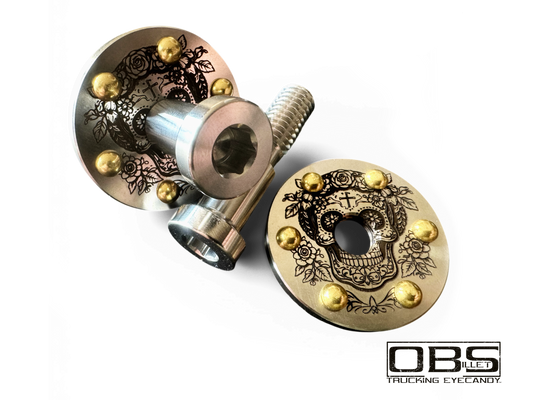 Door Striker Set - Sugar Skull - Sold as a Pair