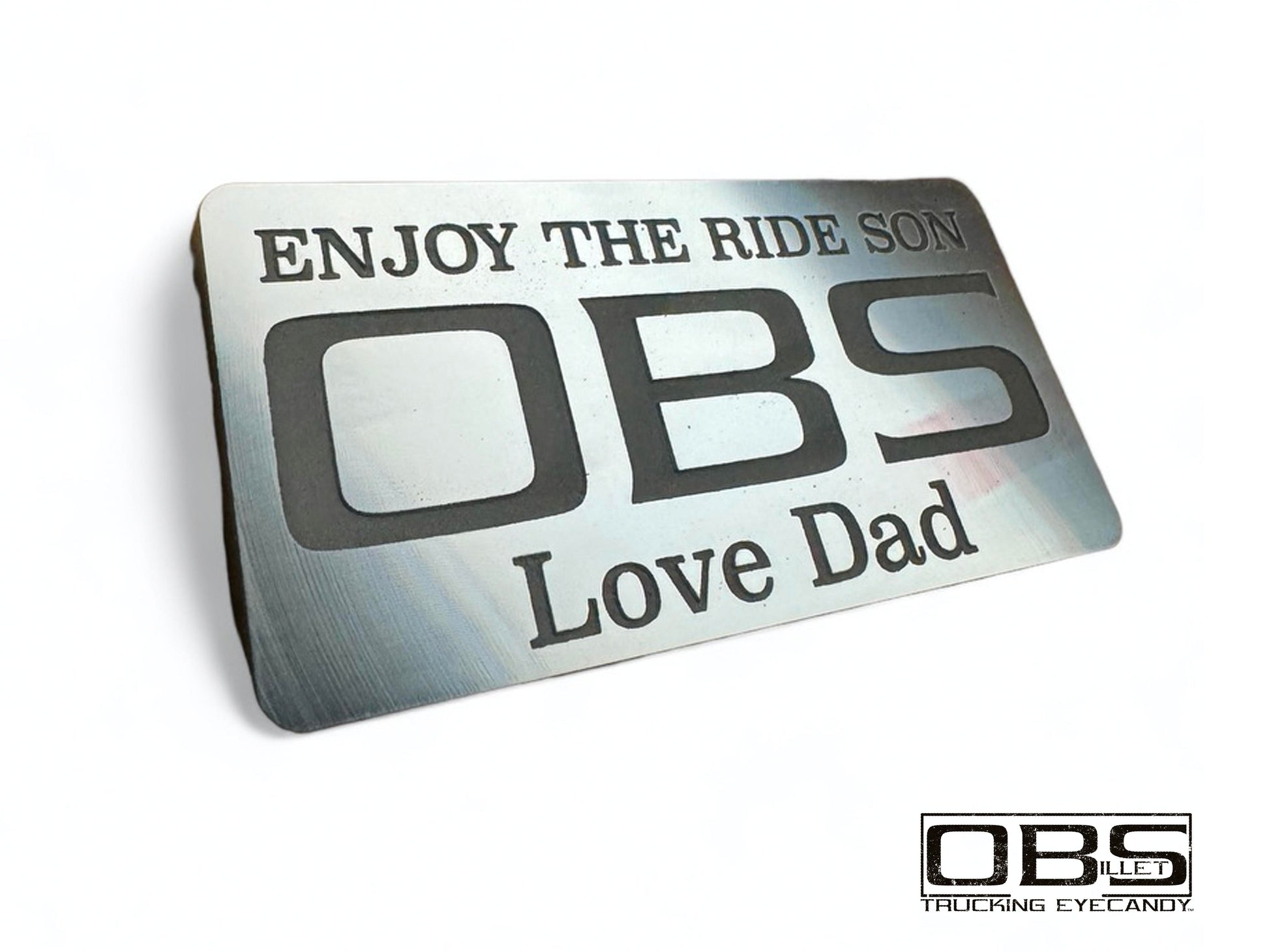 Custom Message Billet Pillar Emblem