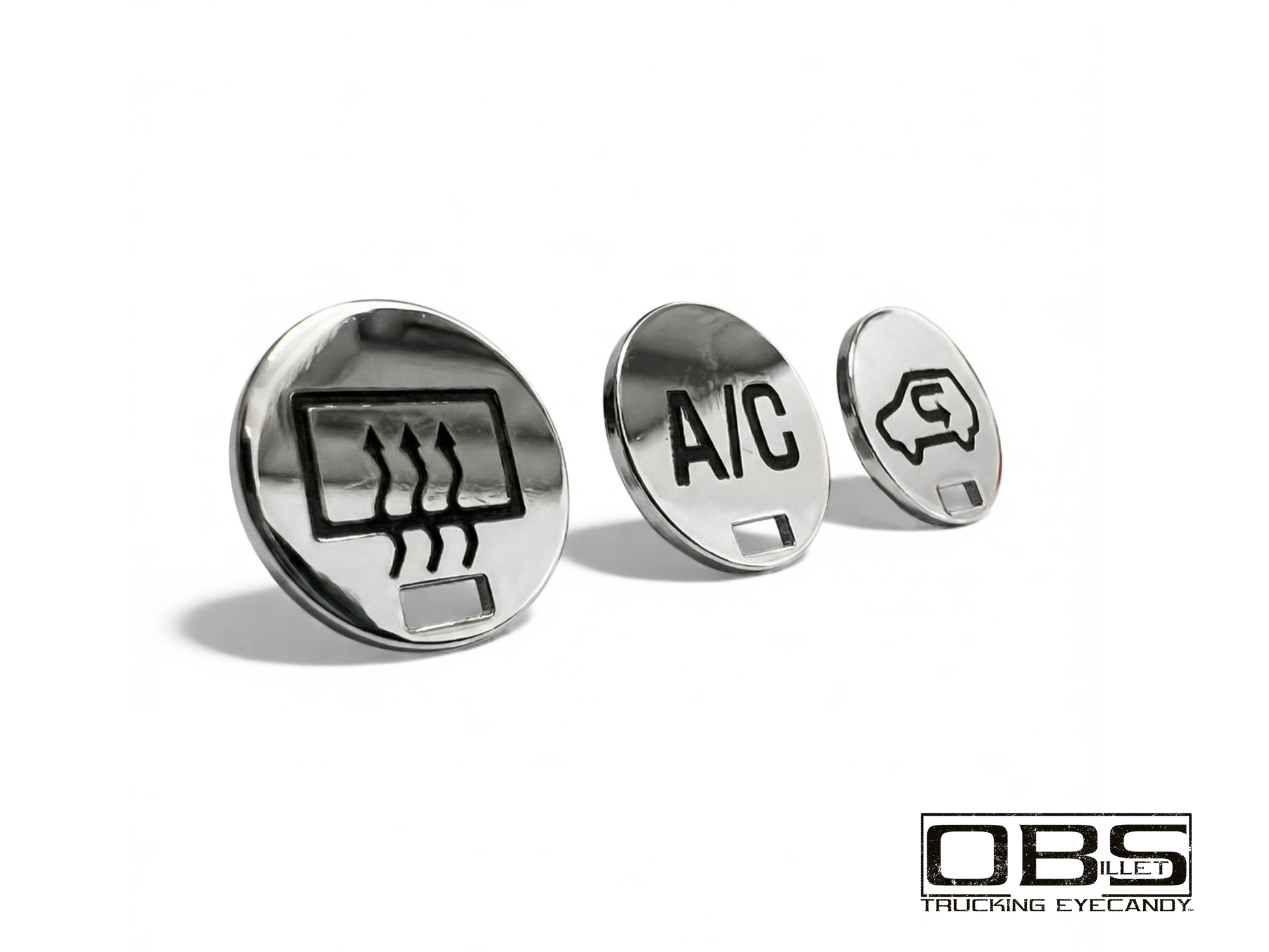 A/C Unit Lower Push Button Cover Plates - 3 Button Version