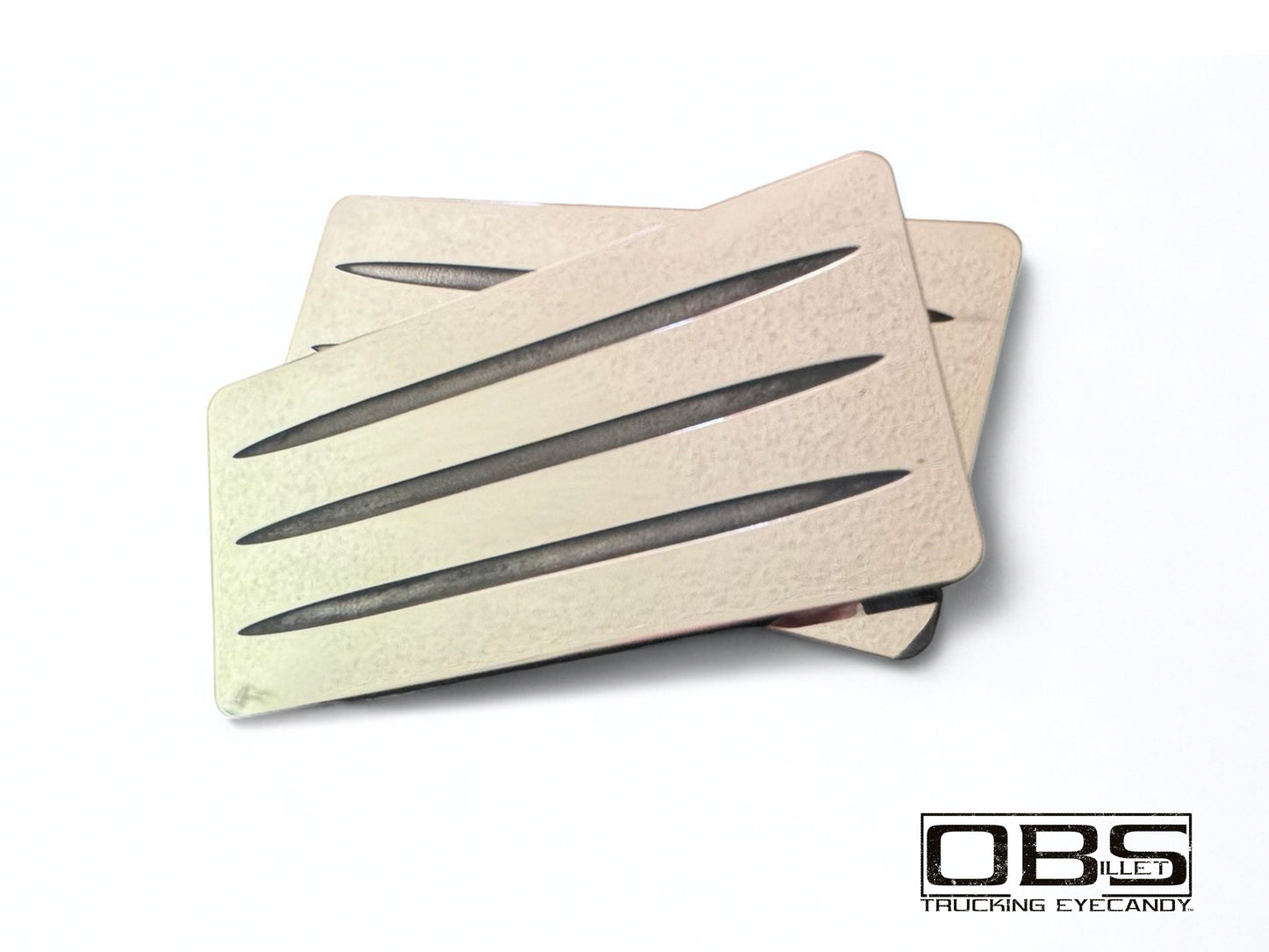 3 Flute Lines Classic Pillar Emblem - Machined Billet
