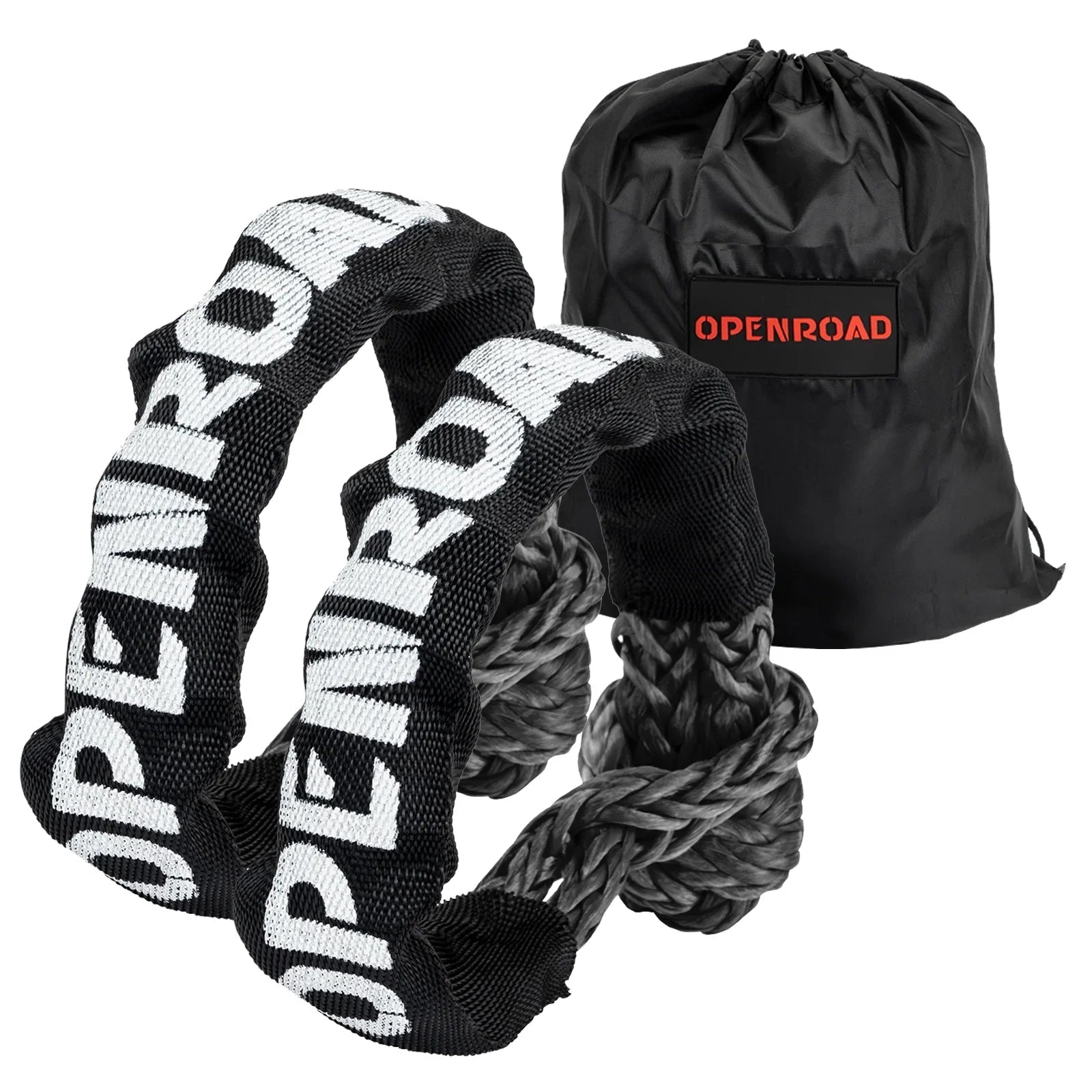 OPENROAD Synthetic Soft Shackle Rope Black