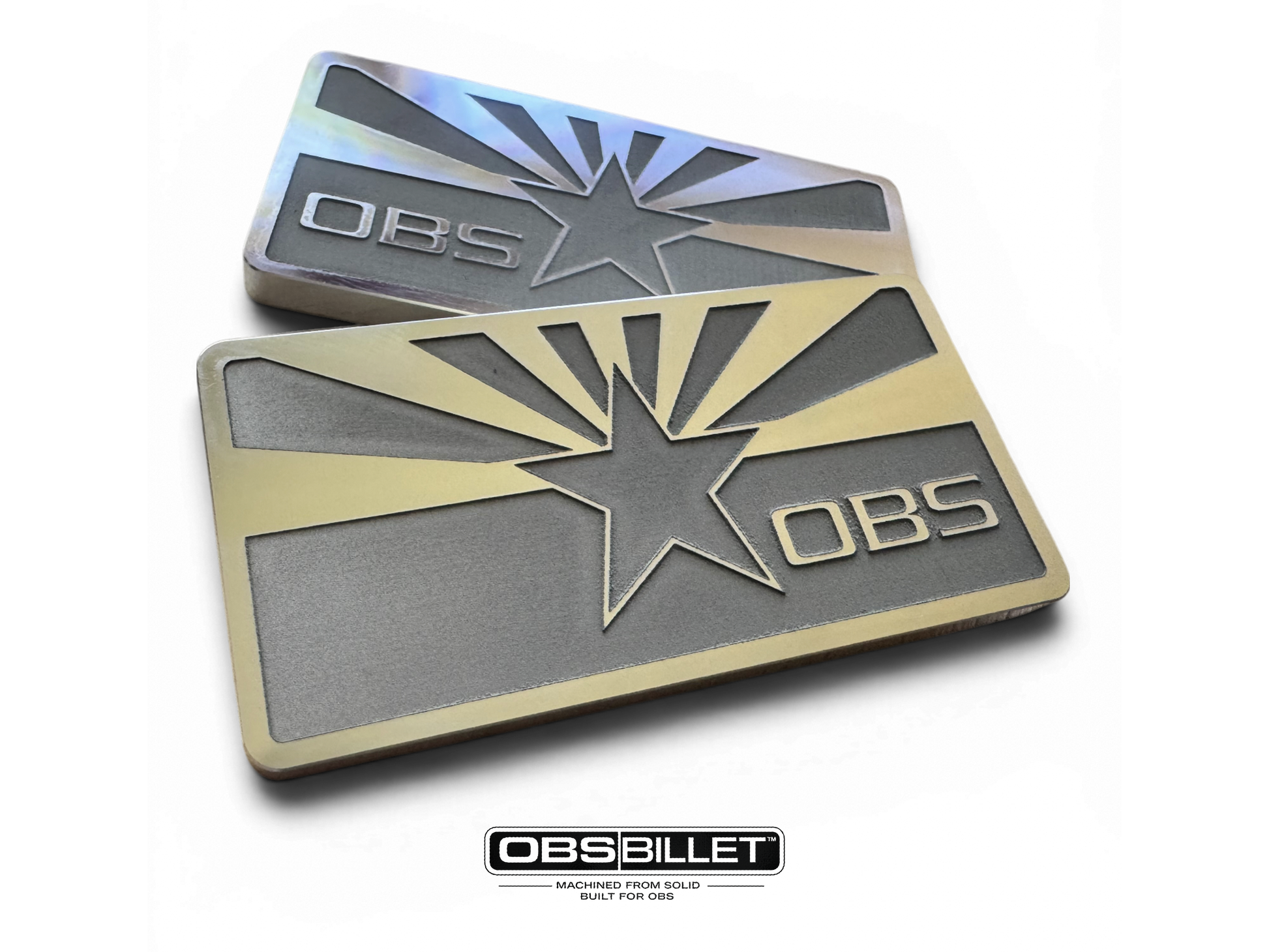 Chevy | GMC OBS 1988-1998 Cab Emblems - Arizona Burst Classic Pillar Emblem - Machined Billet