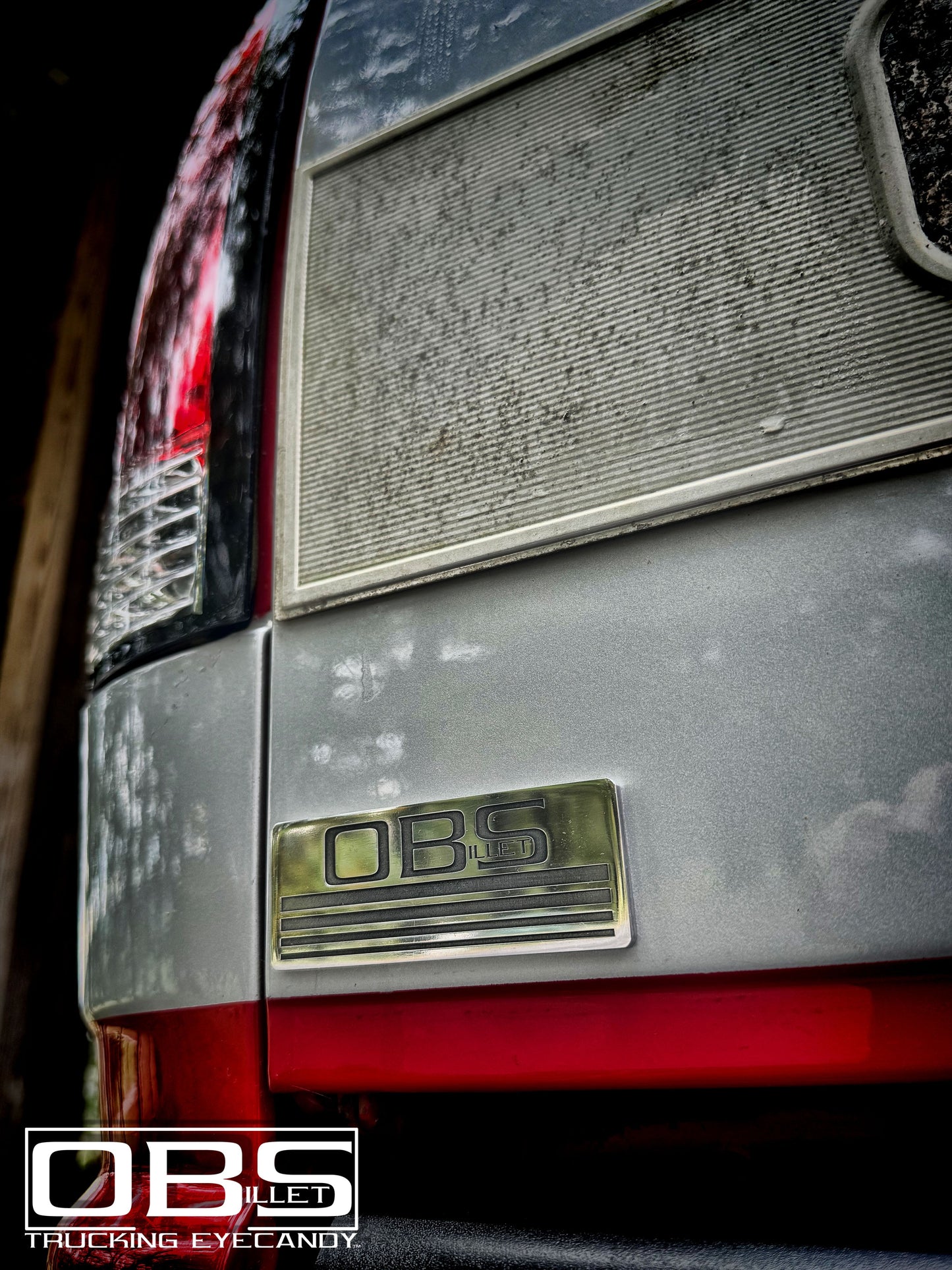 Classic Four Line Body Emblem - Machined Billet