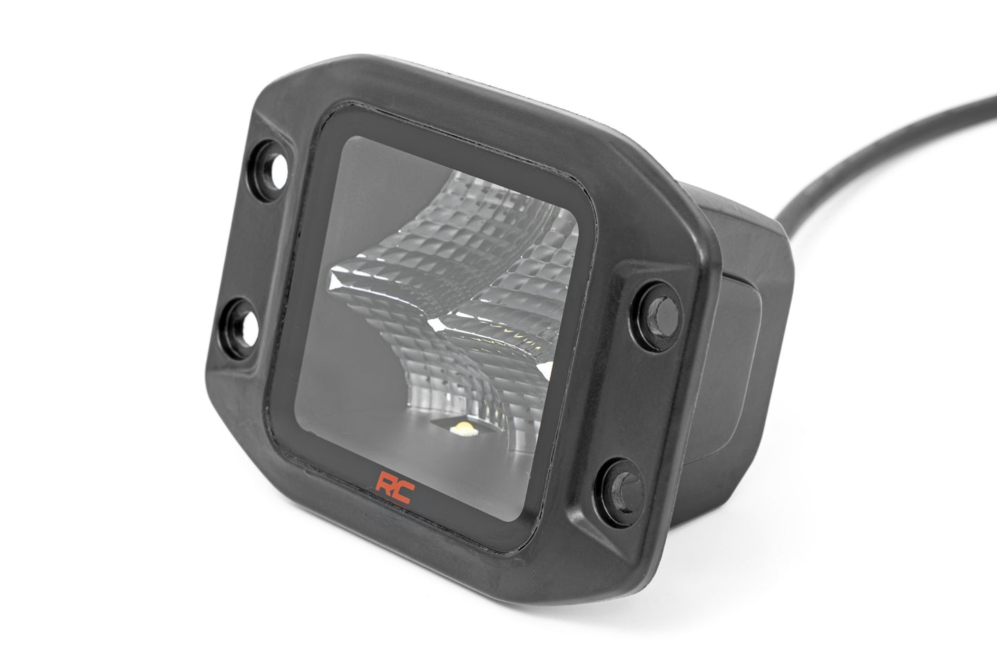 Rough Country 2 Inch Spectrum Series LED Light Pods Flush Mount - detail view