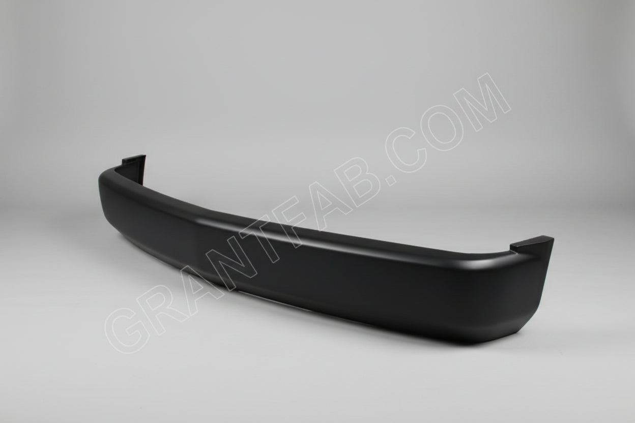A black full-size bumper for a Chevy vehicle, snug fit