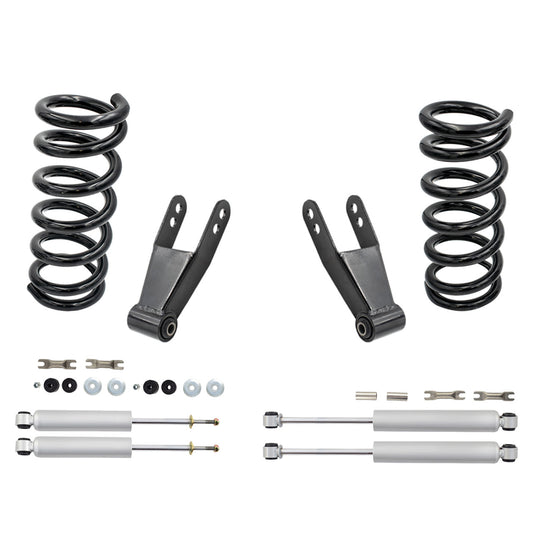 2-1-2 Drop Kit for 1988-1998 Chevy GMC C1500 V6 Coil Shocks
