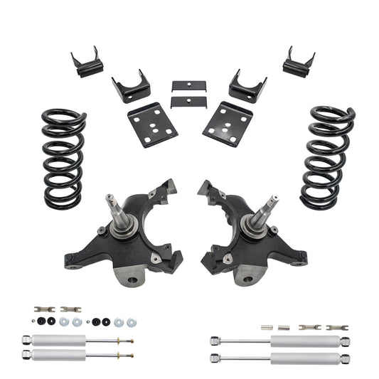 3-5 Drop Kit for 1988-1998 Chevy GMC C1500 V6 Spindle Shocks