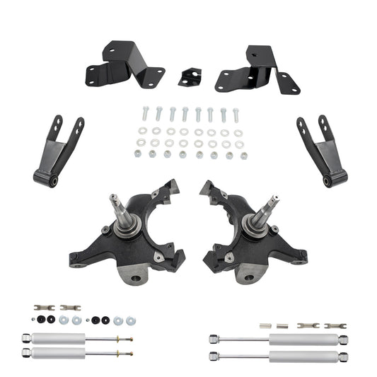 2-4 Drop Kit for 1988-1998 Chevy GMC C1500 Spindle Shocks