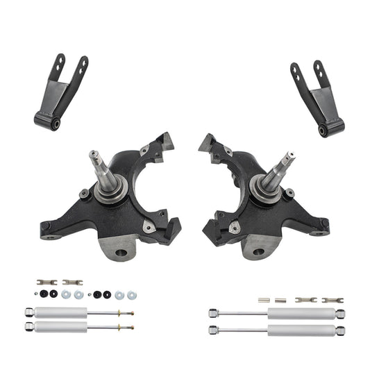 2-1-2 Drop Kit for 1988-1998 Chevy GMC C1500 Spindle Shocks