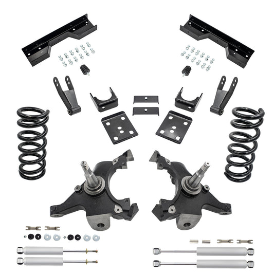 4-7 Drop Kit for 1988-1998 Chevy GMC C1500 V8 C-Notch Shocks