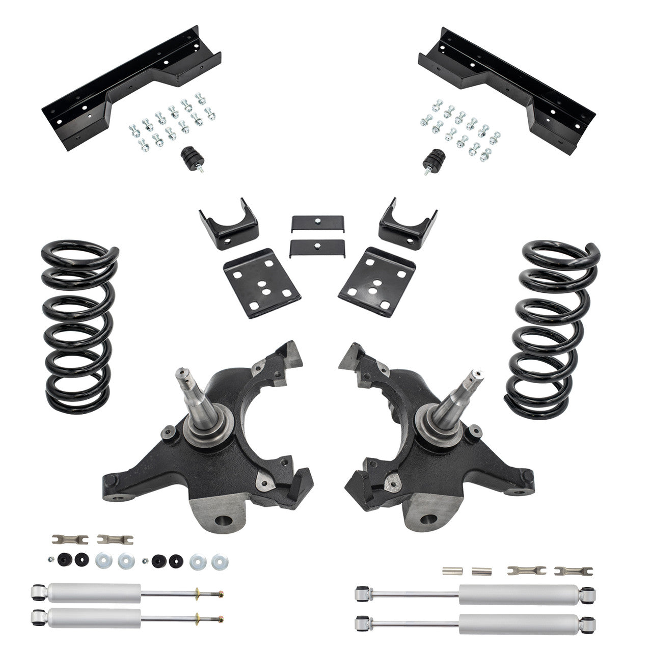 4-6 Drop Kit for 1988-1998 Chevy GMC C1500 V6 C-Notch Shocks