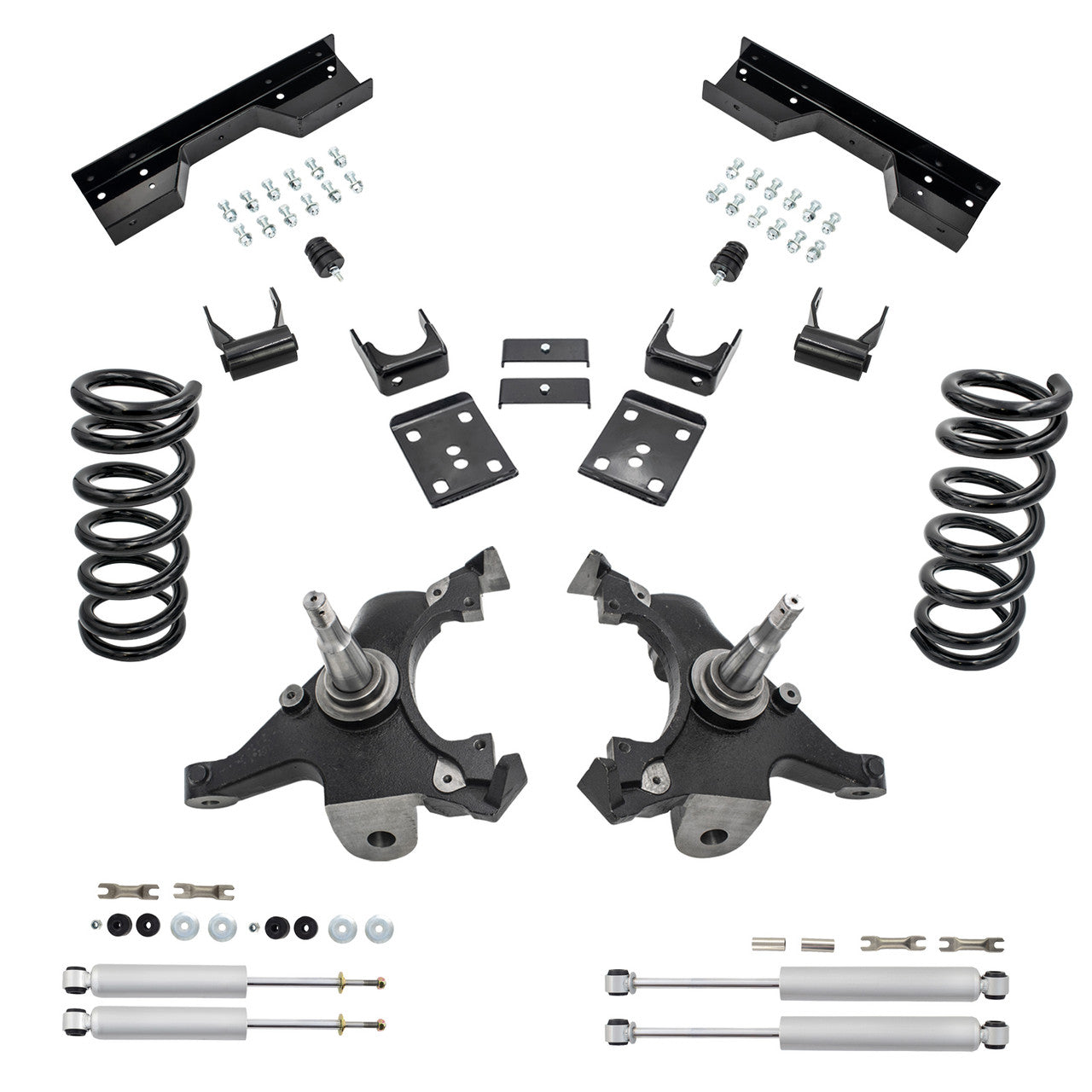 3-5 Drop Kit for 1988-1998 Chevy GMC C1500 V6 C-Notch Shocks