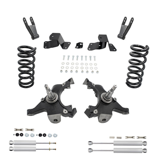 3-3-4 Drop Kit for 1988-1998 Chevy GMC C1500 V8 Spindle Shocks