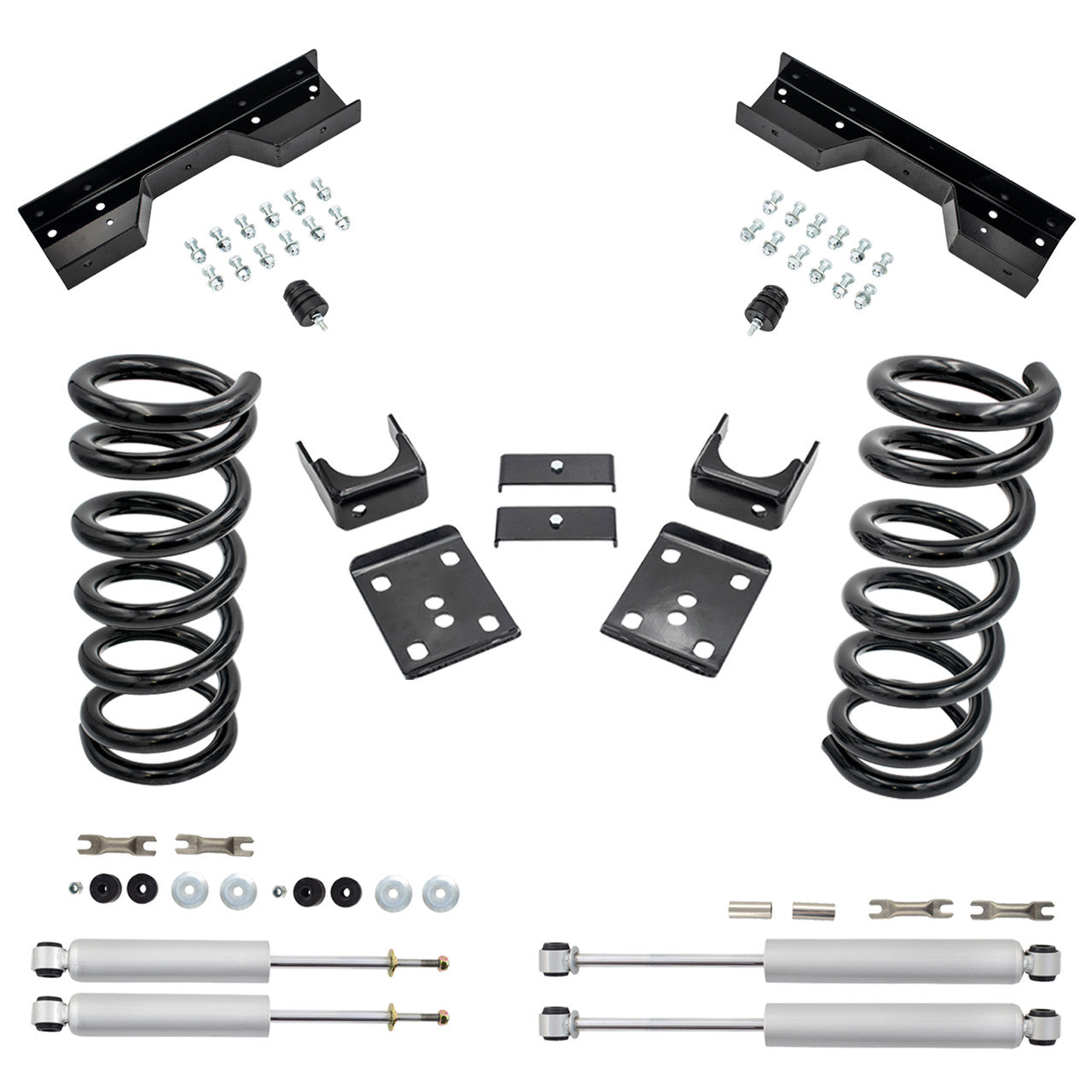 3-6 Drop Kit for 1988-1998 Chevy GMC C1500 V6 C-Notch Shocks