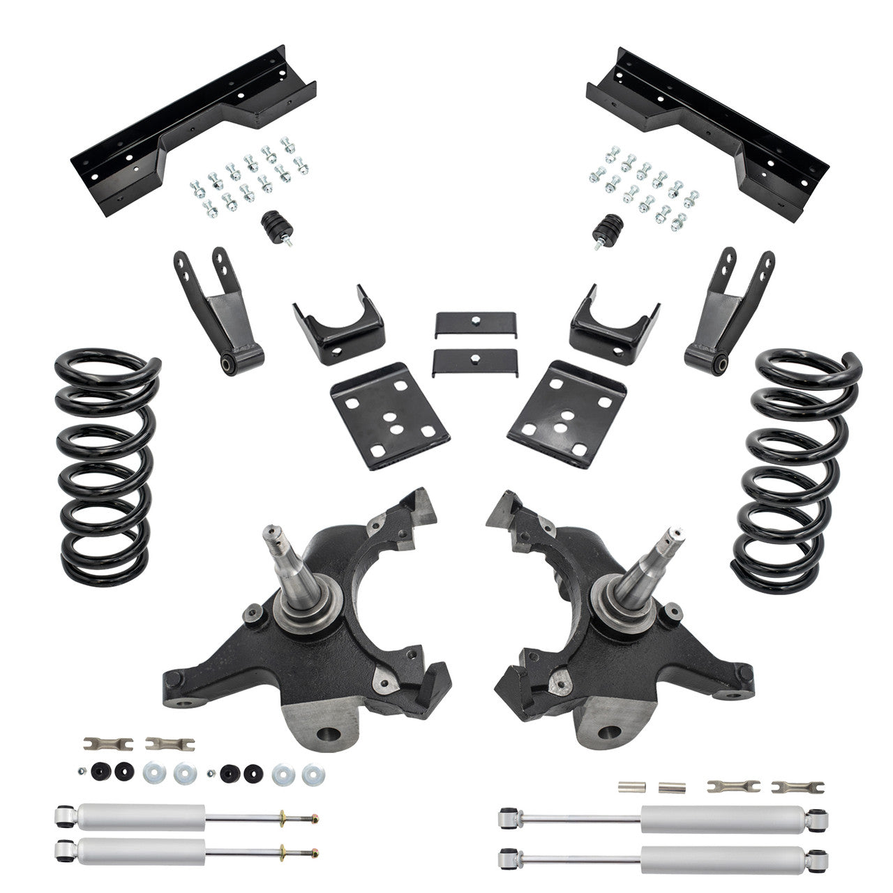 5-7 Drop Kit for 1988-1998 Chevy GMC C1500 V8 C-Notch Shocks