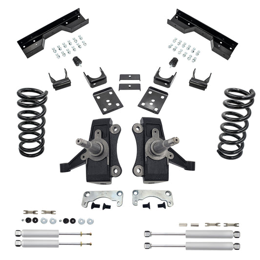 3-5 Drop Kit for 1988-1998 Chevy GMC C1500 V6 C-Notch Shocks