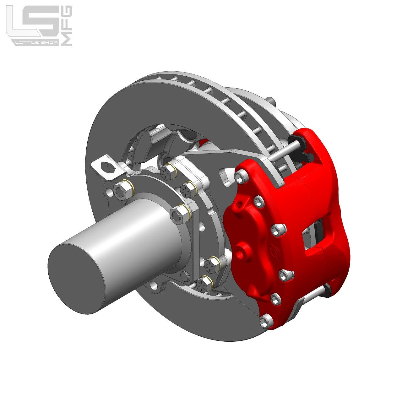GM 14 Bolt Rear Disc Brake Kit - assembly detail