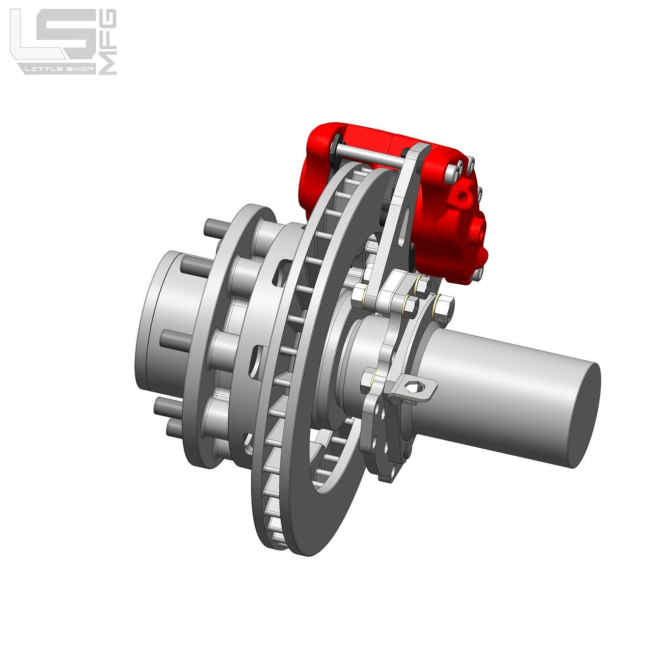 GM 14 Bolt Rear Disc Brake Kit - caliper detail
