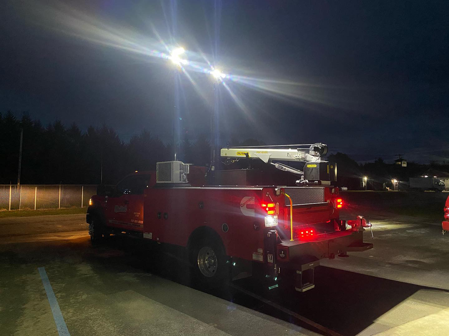Truck Bed Mounted LED Light Towers