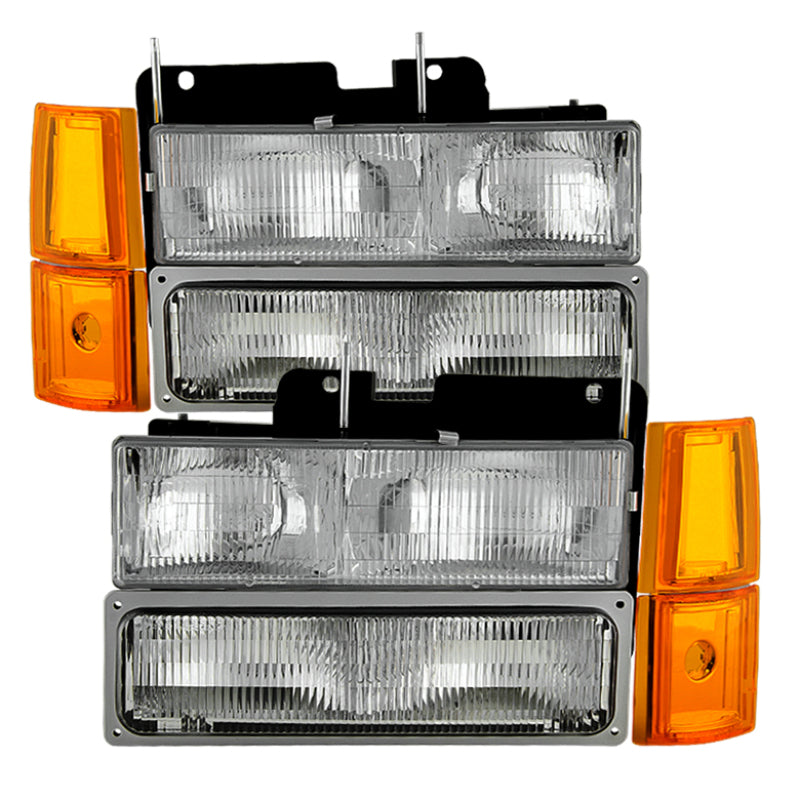 OE Headlights with Corner & Parking Lights 8pc Set - OEM Style - SKU 9034411