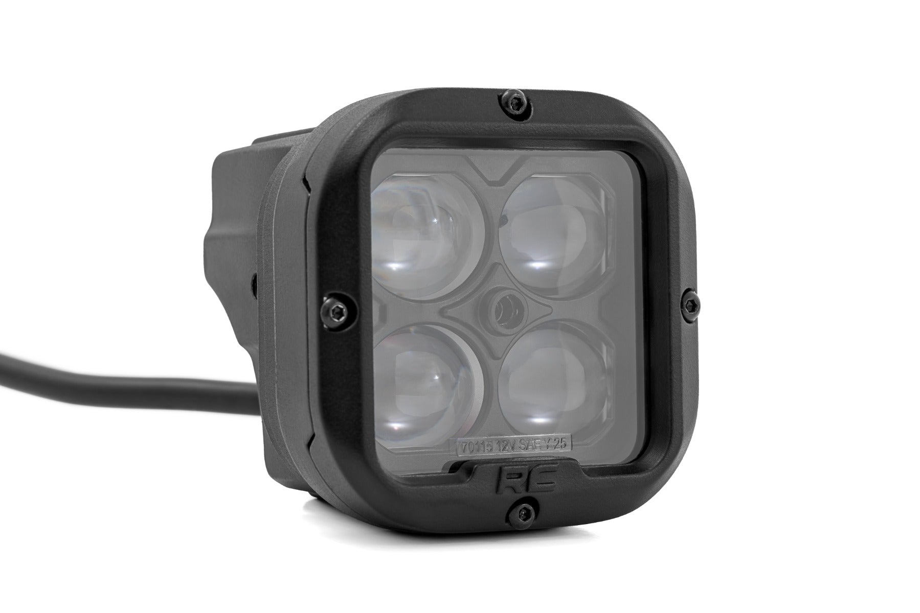 Rough Country 2 Inch SAE Driving Light Pods - angle view
