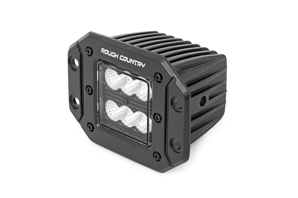 Rough Country 2 inch LED flush mount light pod close-up